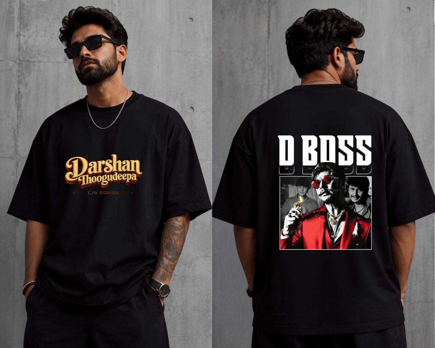 Darshan Thoogudeepa DOSS Oversized T shirt
