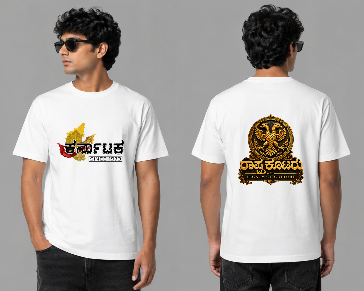 Karnataka X Rastrakootaru Regular T shirt