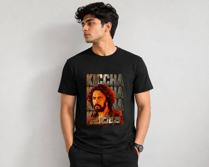 Kiccha Sudeepa Regular T-Shirt