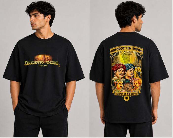 Vijayanagara Empire French terry cotton T shirt